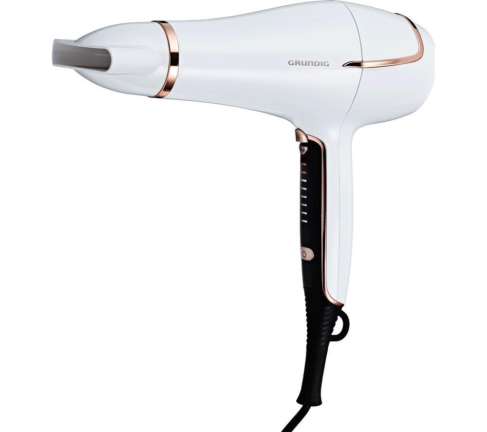 GRUNDIG Touch Control HD7880 Hair Dryer - White