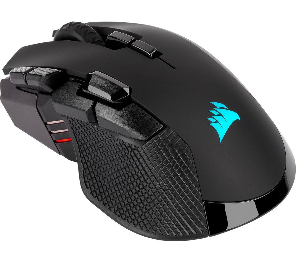 CORSAIR Ironclaw RGB Wireless Optical Gaming Mouse  Black