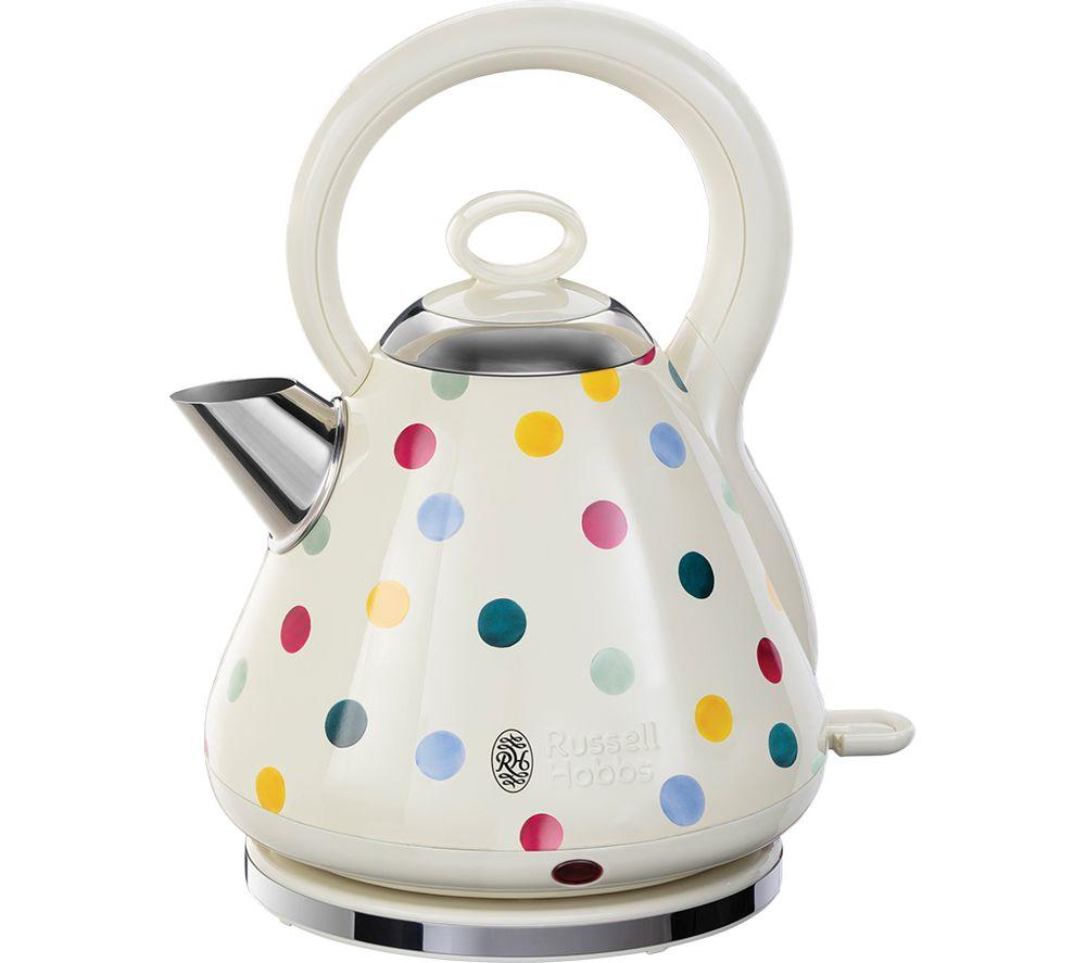 RUSSELL HOBBS Emma Bridgewater Polka Dot Traditional Kettle - Cream