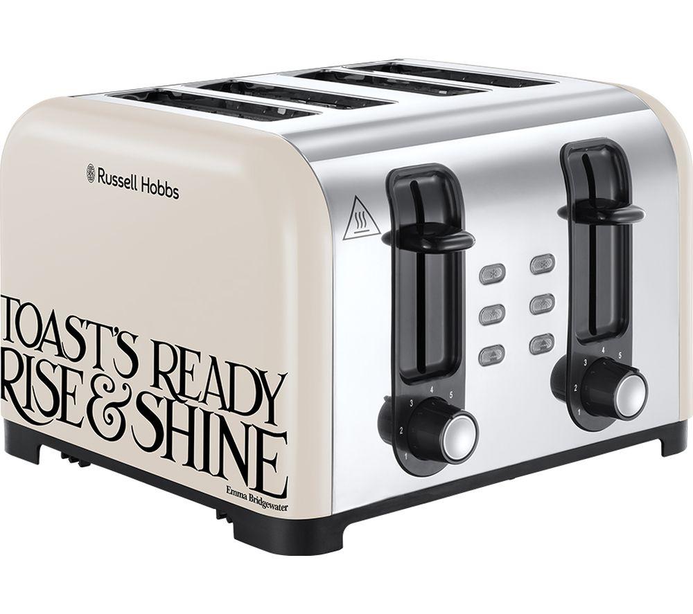 RUSSELL HOBBS Emma Bridgewater Toast & Marmalade 4-Slice Toaster - Cream