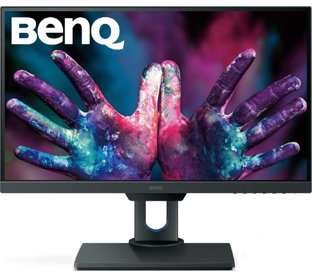 BENQ PD2500Q Quad HD 25inch LED Monitor - Grey  Silver/Grey