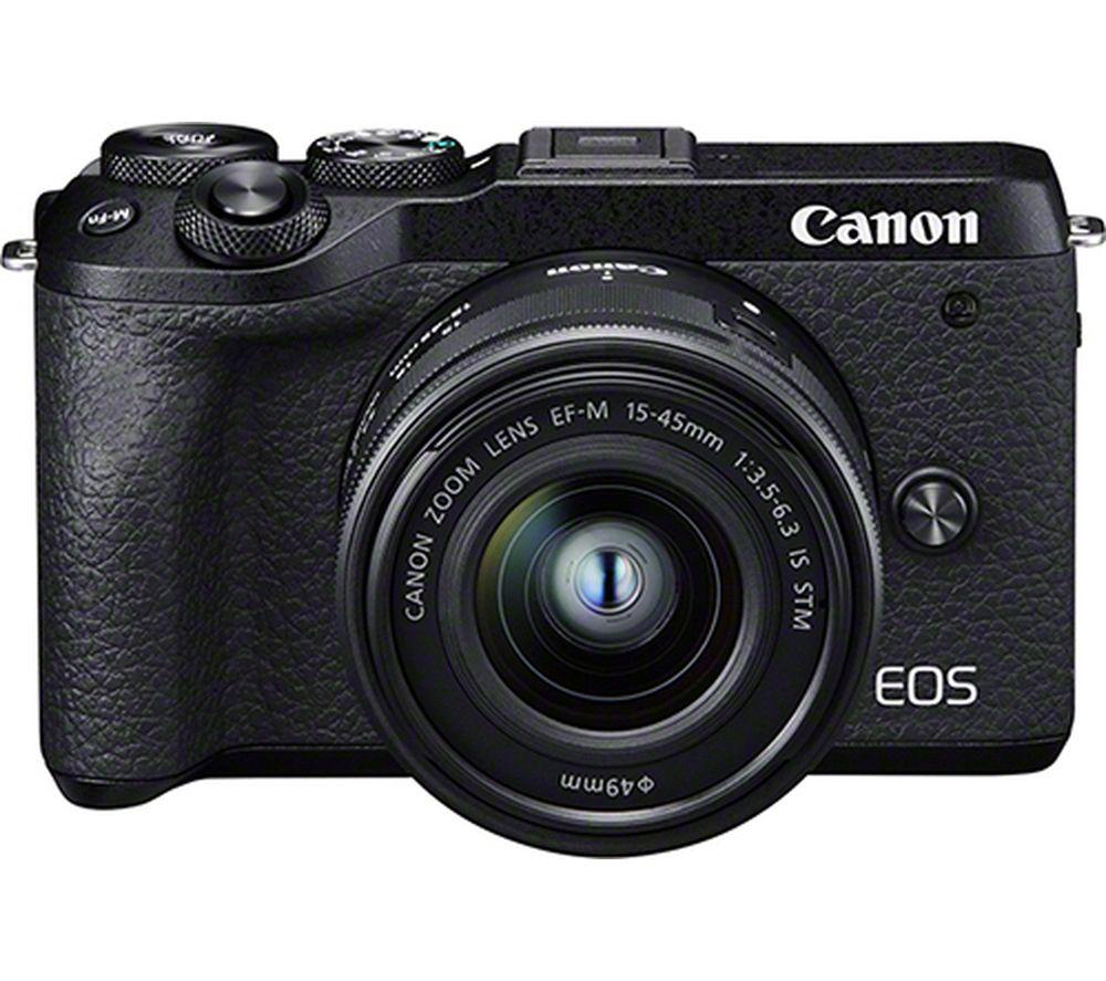 CANON EOS M6 Mark II Mirrorless Camera with EF-M 15-45 mm f/3.5-5.6 IS STM Lens