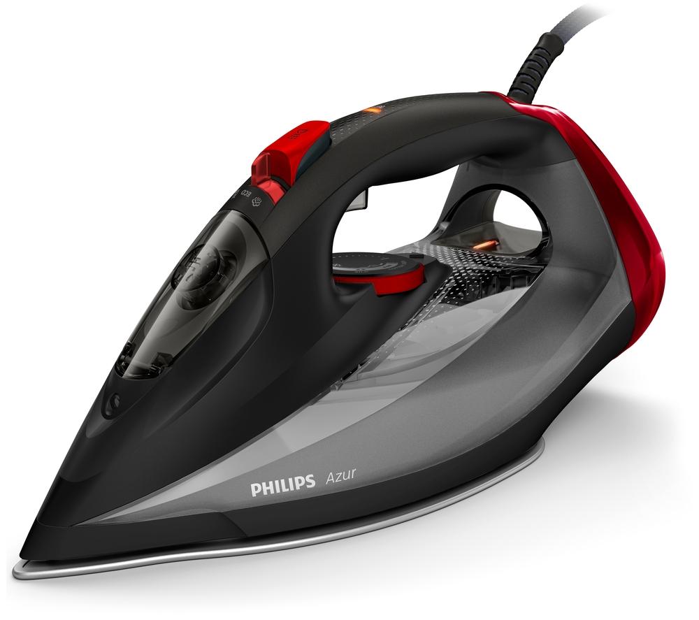 PHILIPS Azur GC4567/86 Steam Iron - Black & Red
