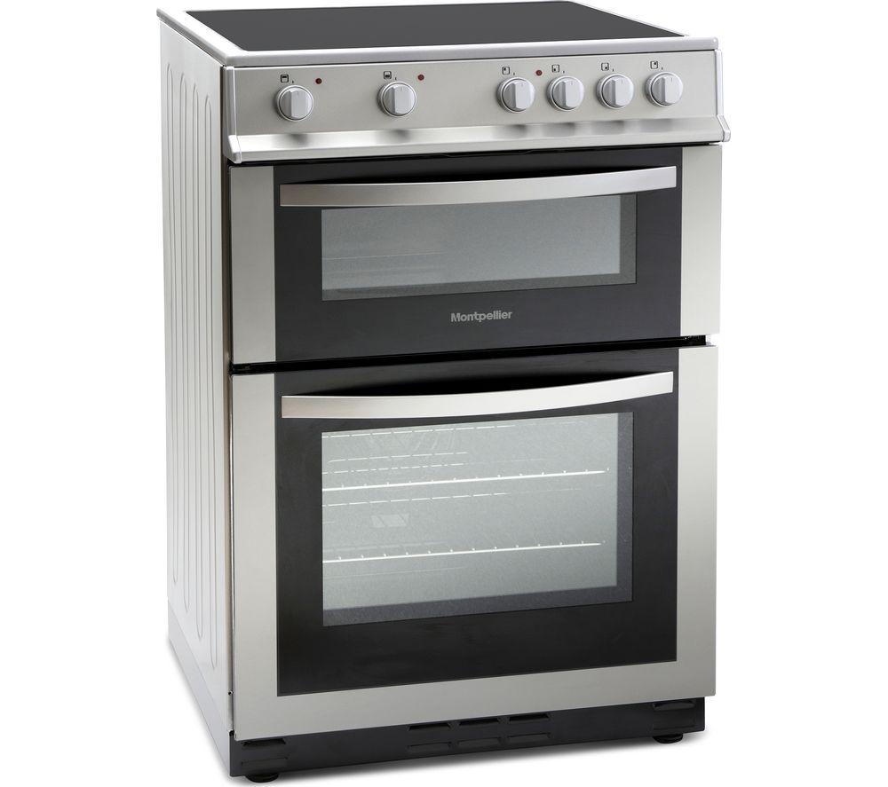 MONTPELLIER MDC600FS 60 cm Electric Ceramic Cooker - Silver