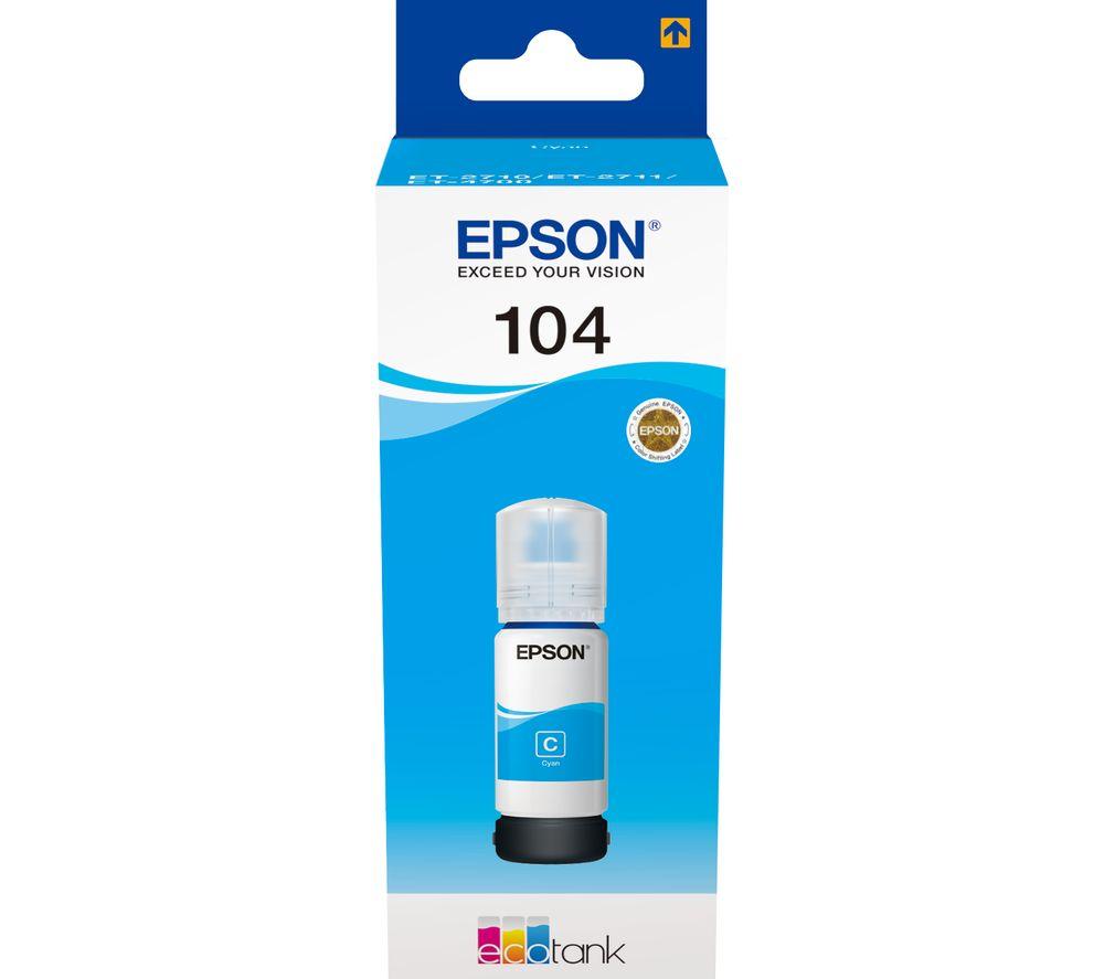 EPSON 104 Cyan Ecotank Ink Bottle