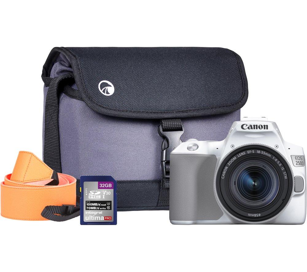 CANON EOS 250D DSLR Camera with EF-S 18-55 mm f/4.0 - f/5.6 IS STM Lens