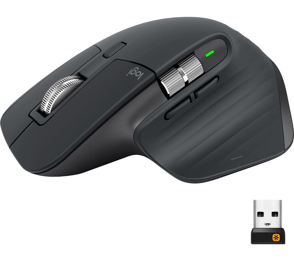 LOGITECH MX Master 3 Wireless Darkfield Mouse  Black