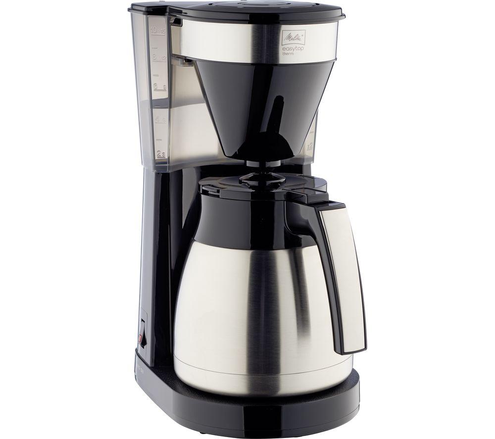 MELLITA Easy Top Therm II Filter Coffee Machine - Black & Stainless Steel  Stainless Steel