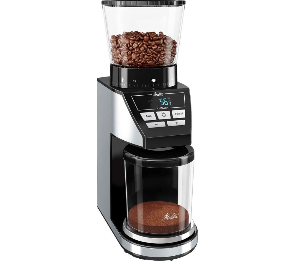 MELITTA Calibra Electric Coffee Grinder - Black & Stainless Steel  Stainless Steel