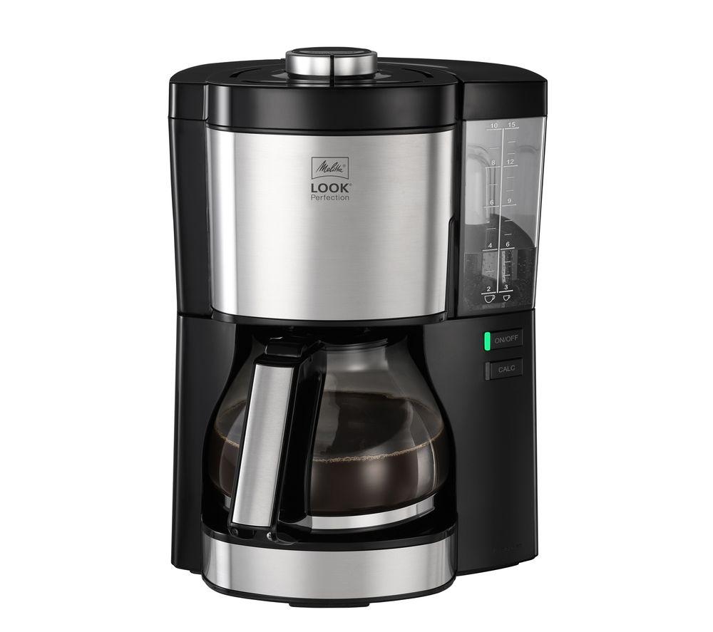 MELITTA Look V Perfection Filter Coffee Machine - Black & Stainless Steel  Stainless Steel