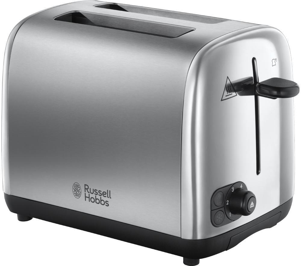 RUSSELL HOBBS 24081 2-Slice Toaster - Brushed Stainless Steel  Stainless Steel