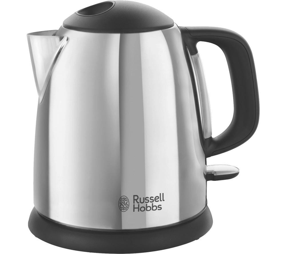 RUSSELL HOBBS Classic 24990 Compact Jug Kettle - Black & Silver