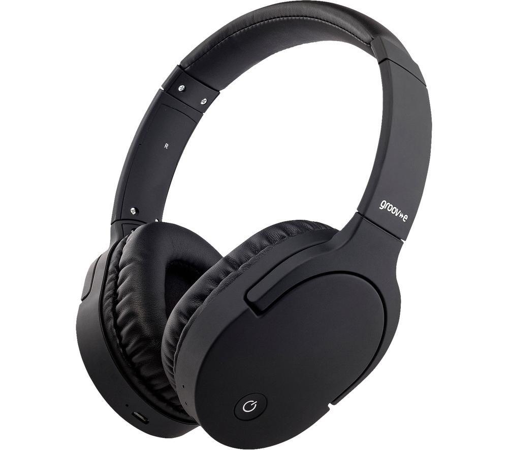 GROOV-E Zen GV-BT1100 Wireless Bluetooth Noise-Cancelling Headphones - Black