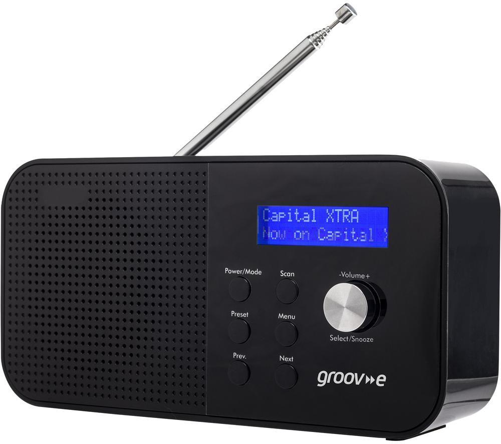 GROOV-E Venice GVDR04BK Portable Radio - Black