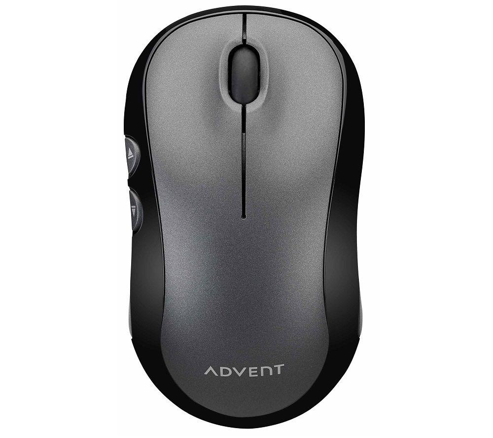 ADVENT AWLMSL20 Silent Wireless Optical Mouse - Grey  Silver/Grey Black