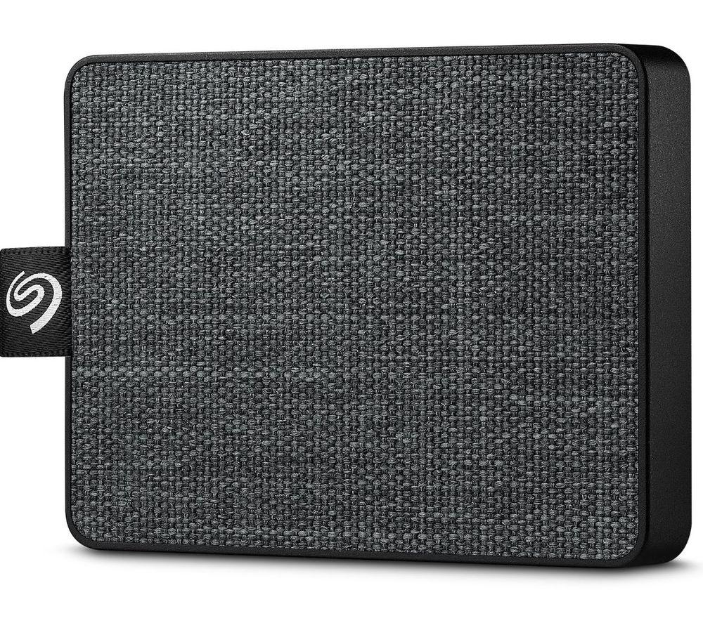 SEAGATE One Touch External SSD - 500 GB  Black  Black