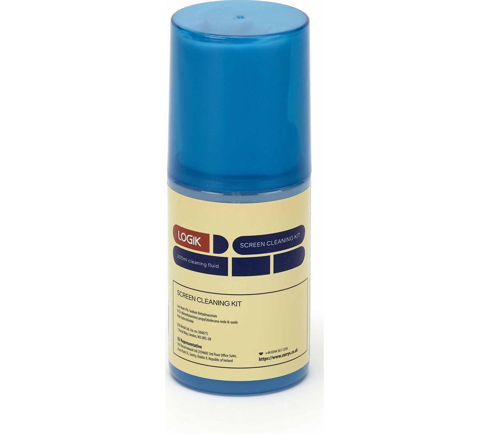 LOGIK L200SCK20 Screen Cleaning Fluid & Cloth - 200 ml