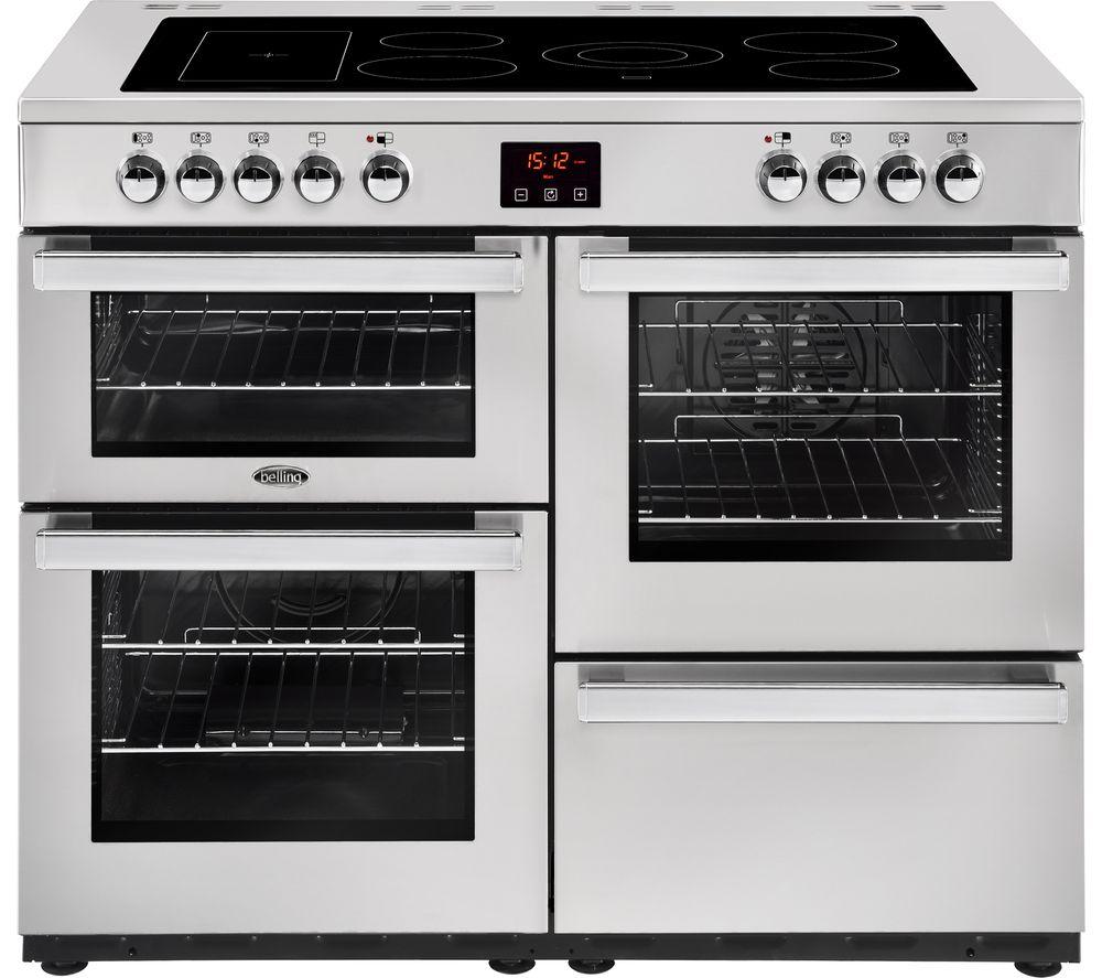 BELLING Cookcentre 110E Electric Ceramic Range Cooker - Stainless Steel