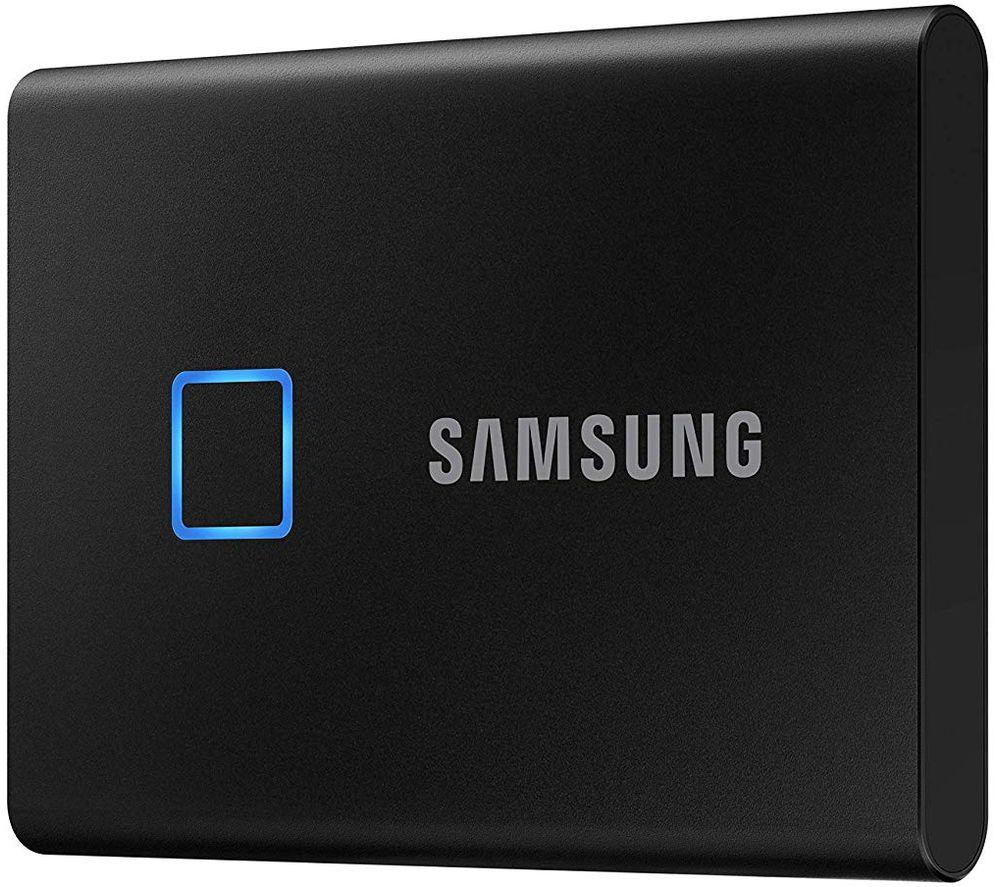 SAMSUNG T7 Touch External SSD - 1 TB  Black  Black