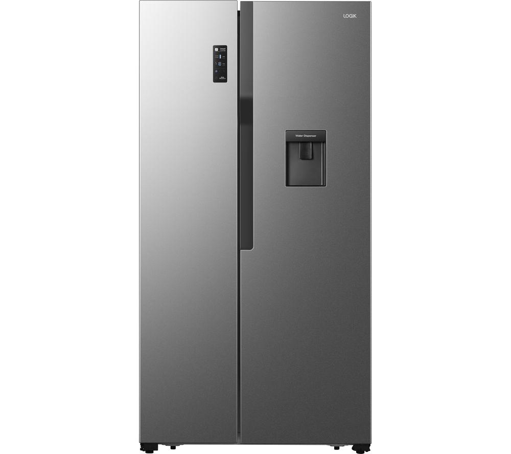LOGIK LSBSDX20 American-Style Fridge Freezer - Inox