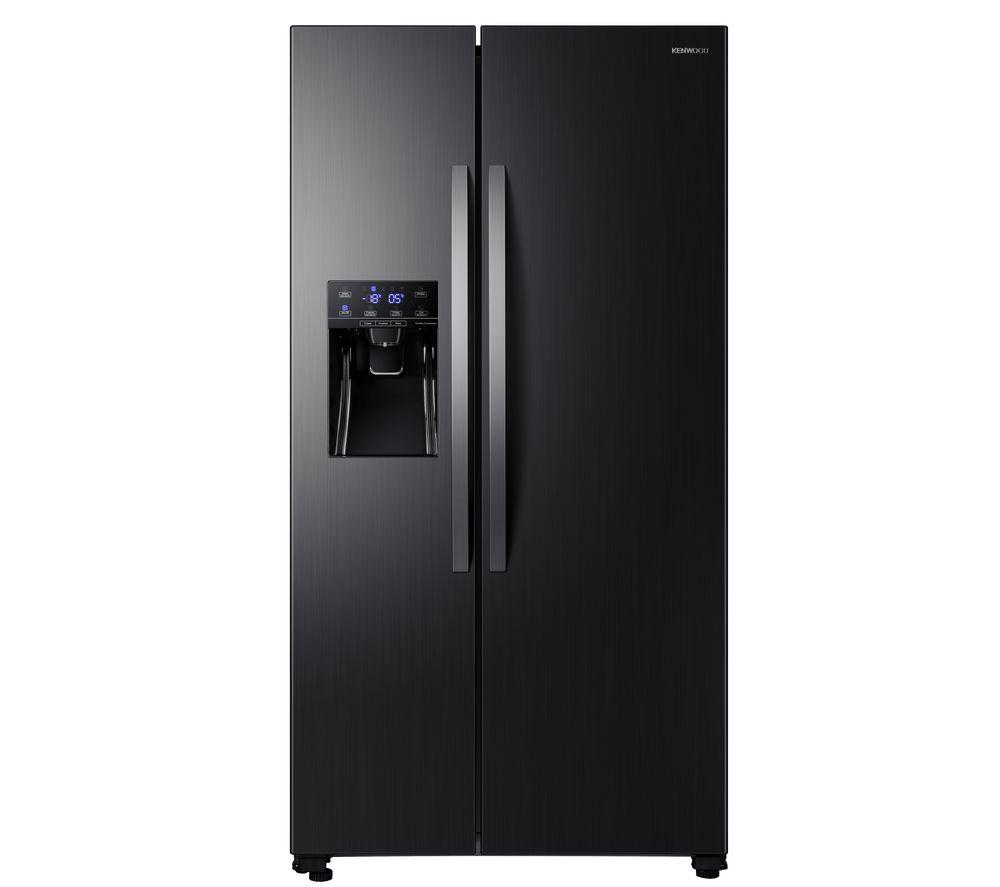KENWOOD KSBSDIT20 American-Style Fridge Freezer - Black Inox