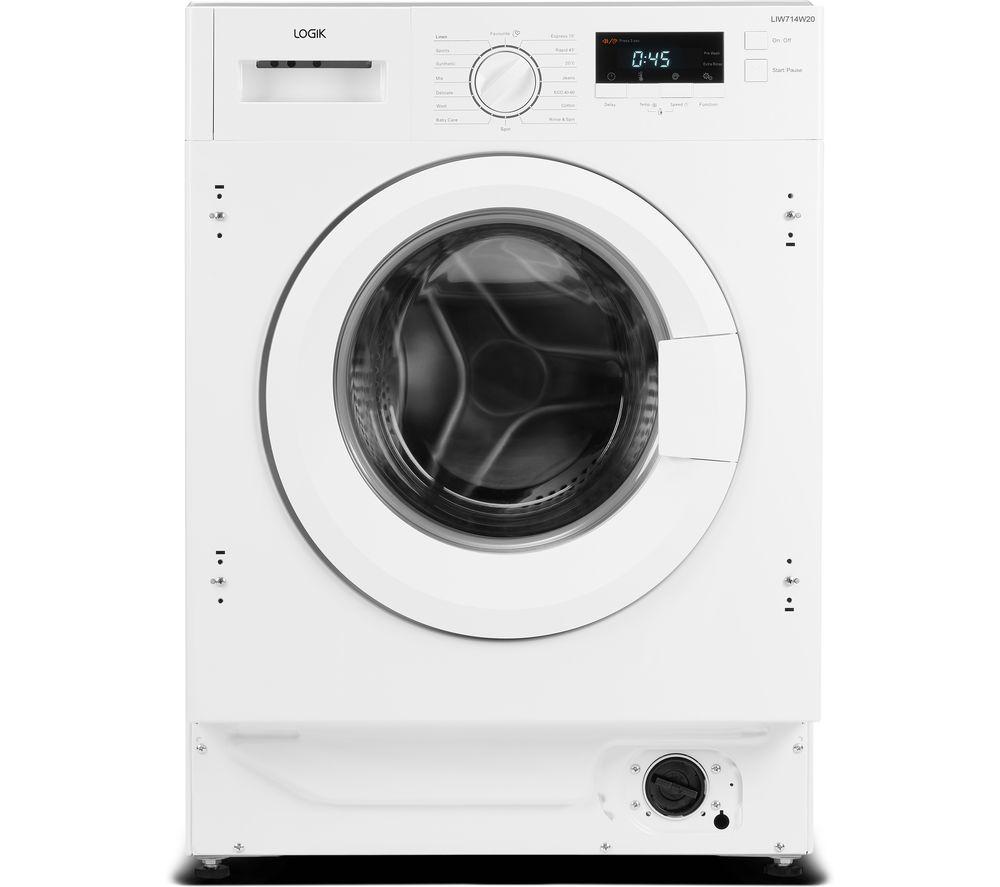 LOGIK LIW714W20 Integrated 7 kg 1400 Spin Washing Machine