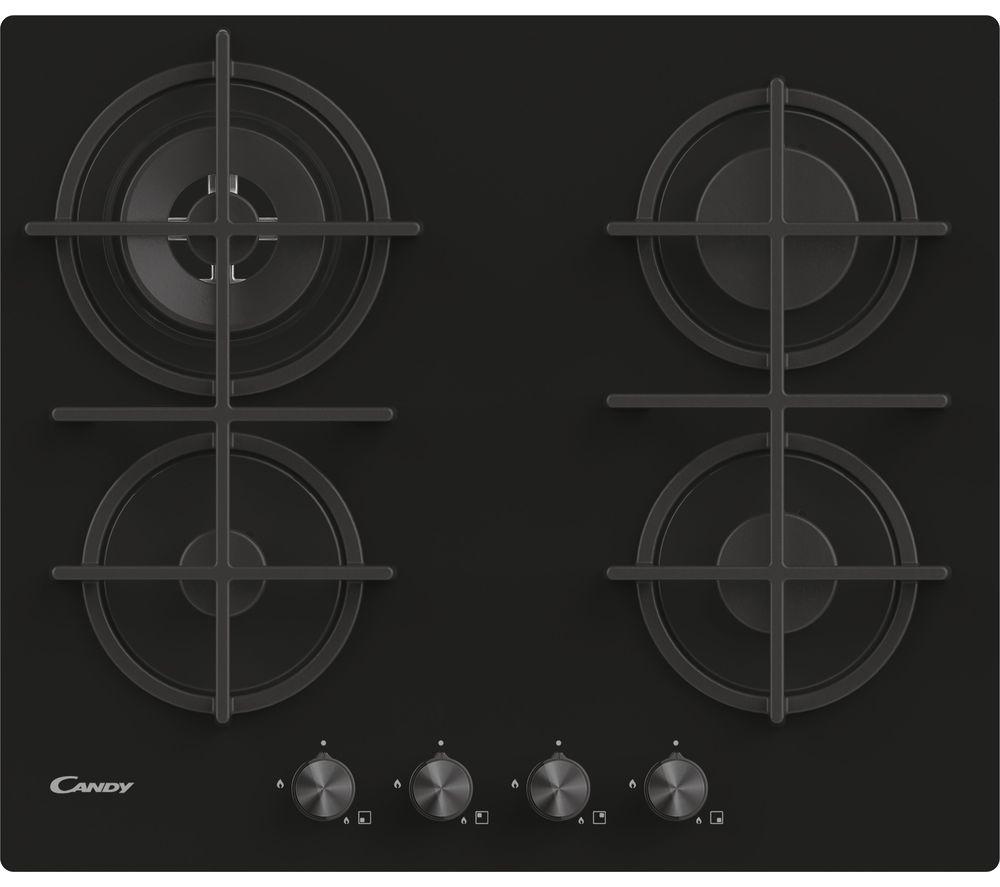 CANDY CDK6GR4PBB Gas Hob - Black