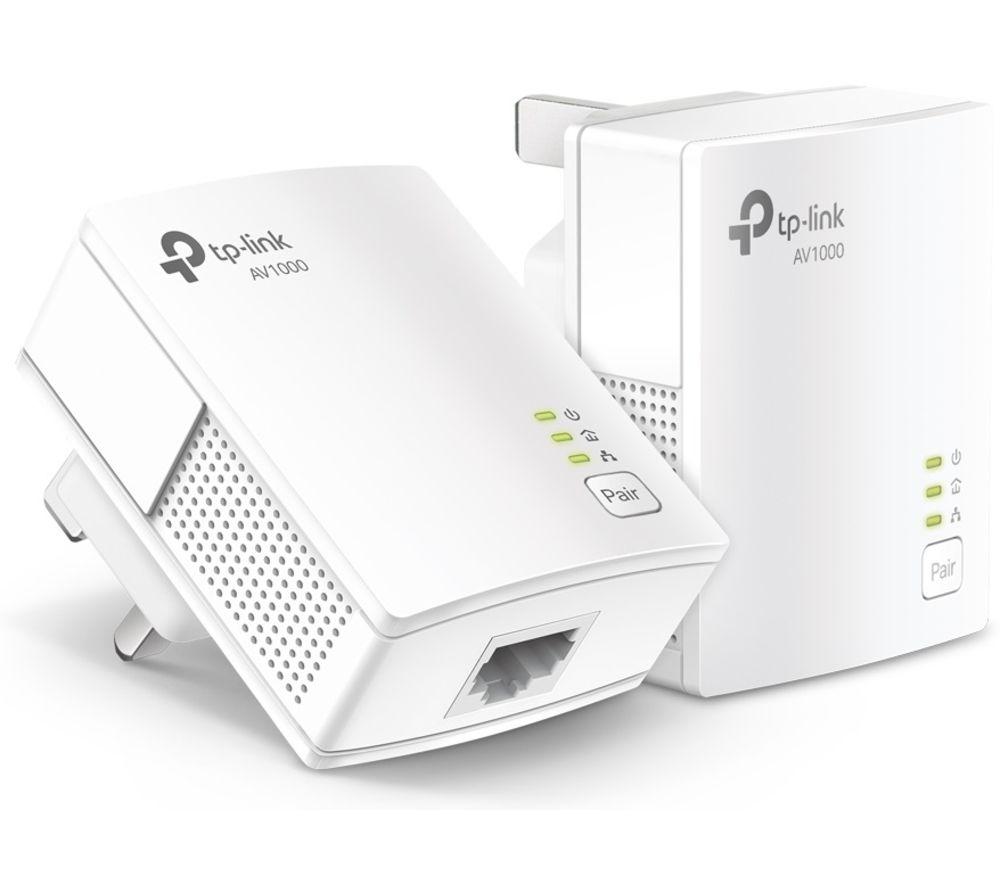 TP-LINK TL-PA7017 Powerline Adapter Kit Twin Pack  White