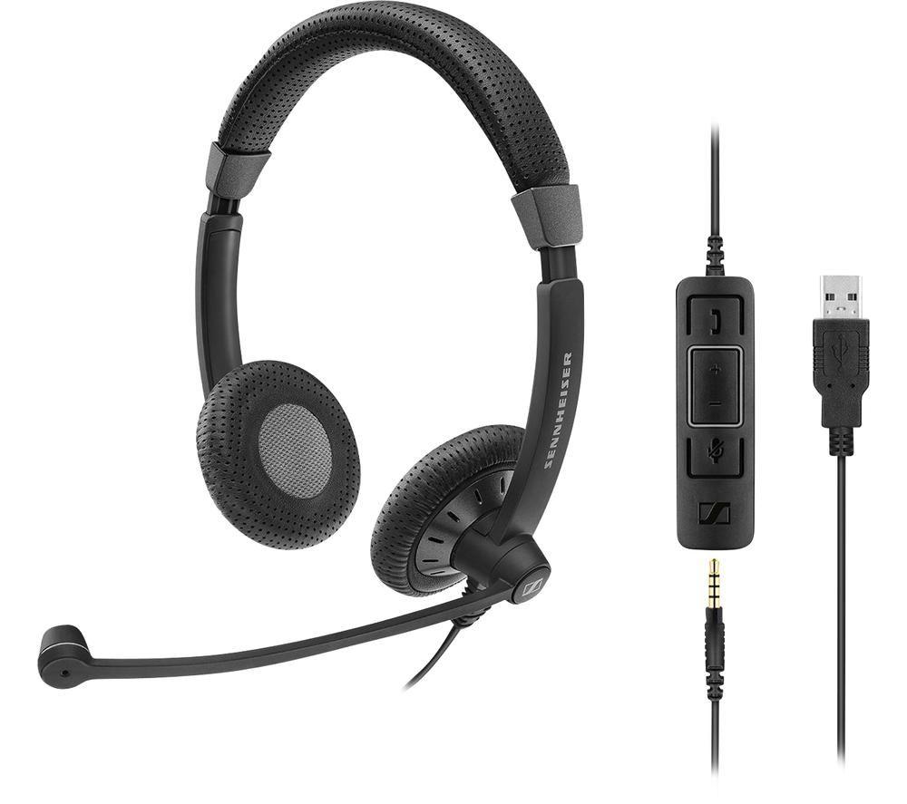 SENNHEISER SC 75 USB MS Headset - Black
