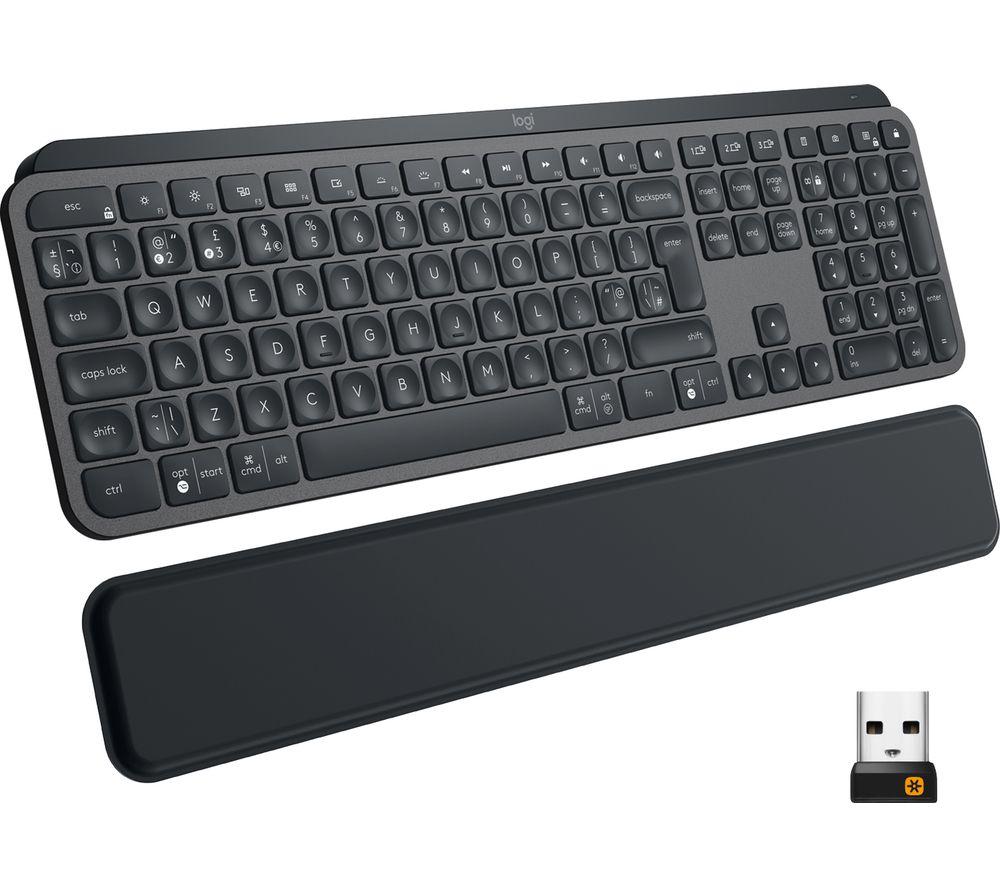 LOGITECH MX Keys Plus Wireless Mechanical Keyboard  Black