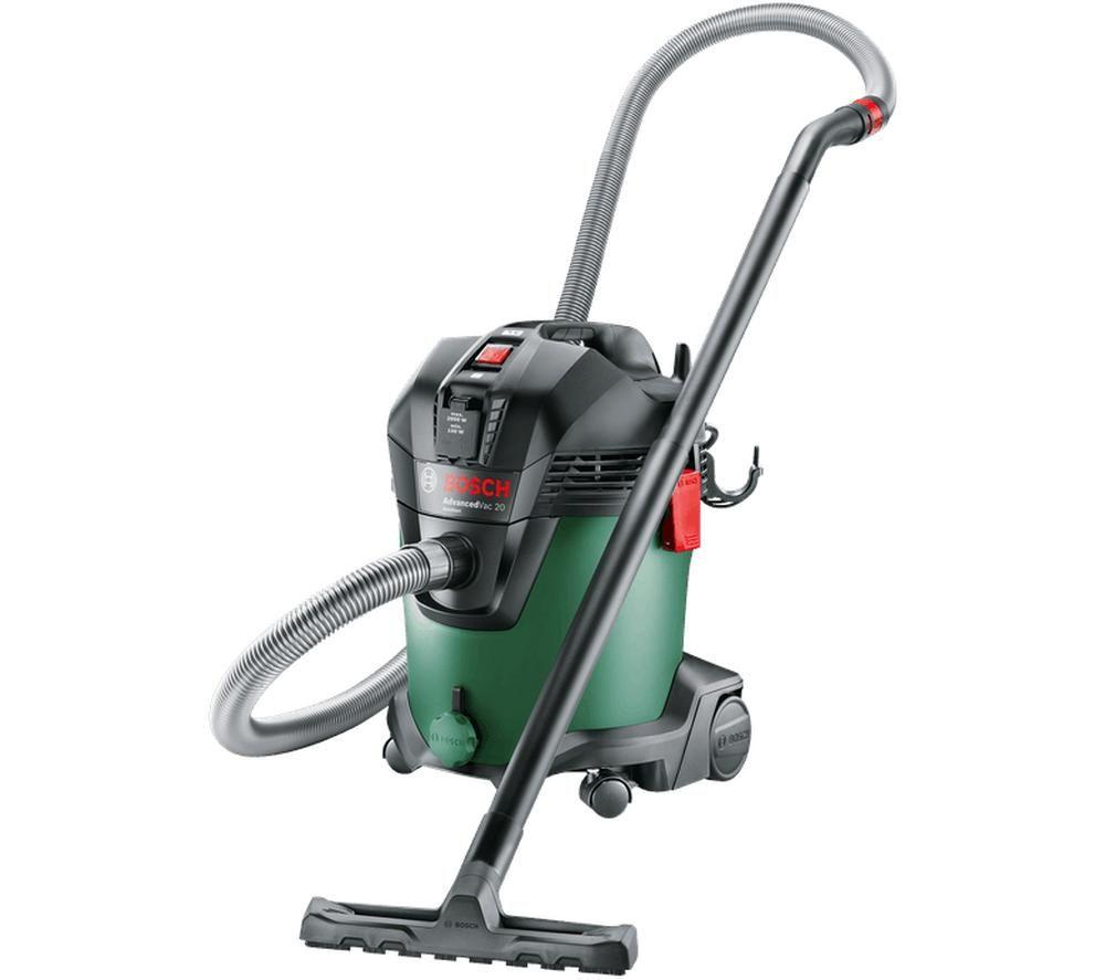 BOSCH AdvancedVac 20 Cylinder Wet & Dry Vacuum Cleaner - Black & Green