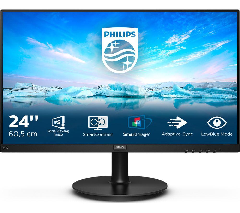 PHILIPS 242V8A Full HD 23.8inch LCD Monitor - Black