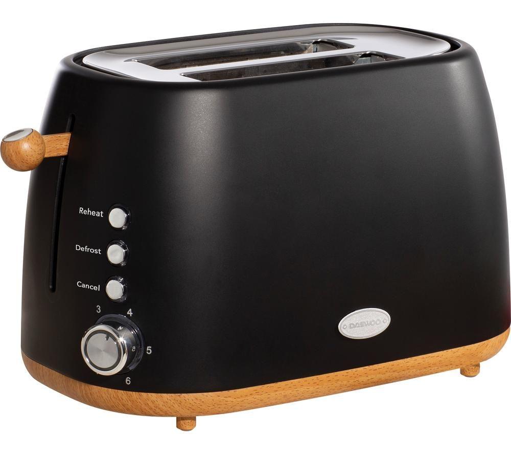 DAEWOO Skandik SDA1697 2-Slice Toaster - Black