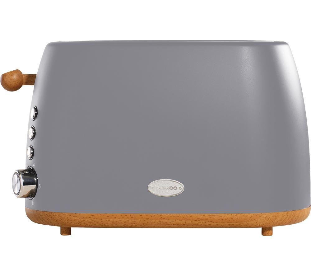 DAEWOO Skandik SDA1703 2-Slice Toaster - Grey