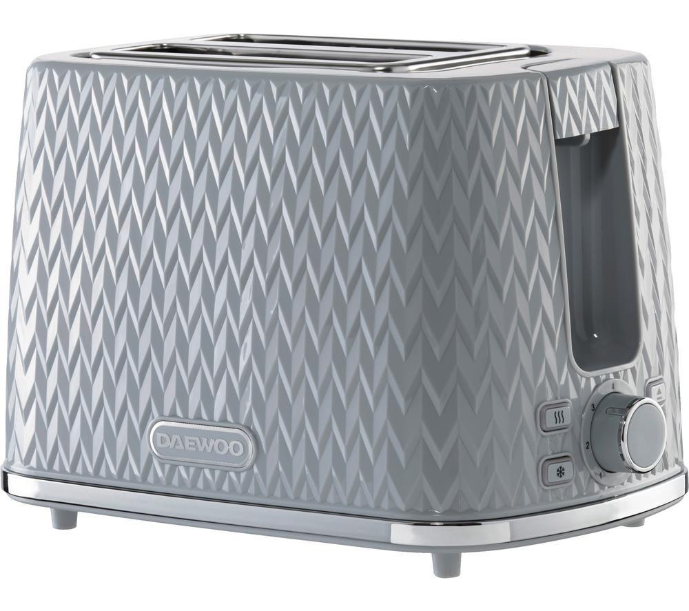 DAEWOO Argyle Collection SDA1821 2-Slice Toaster - Grey