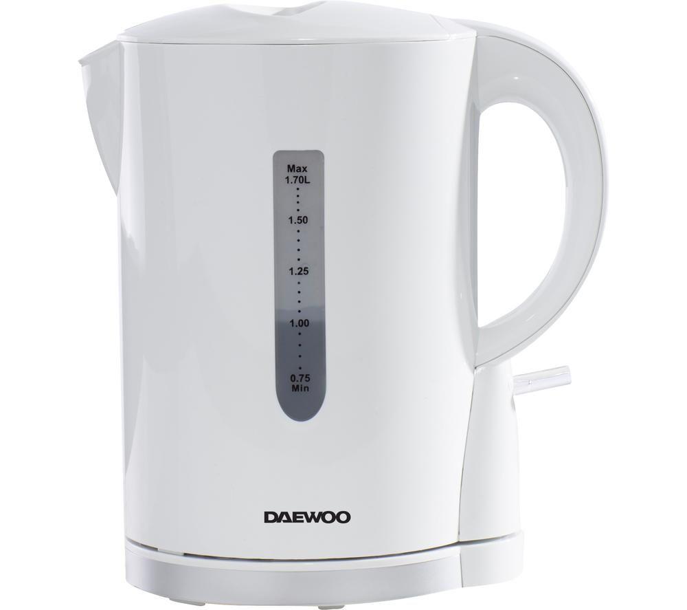 DAEWOO SDA1650 Jug Kettle - White & Chrome