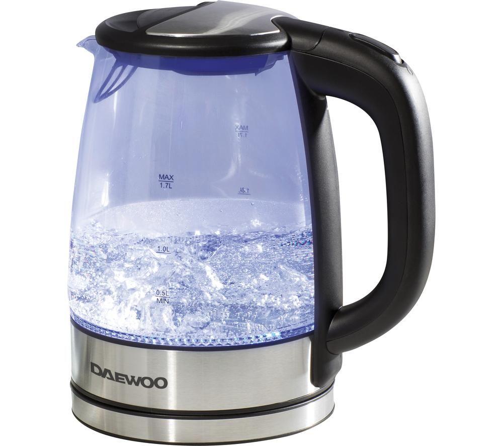 DAEWOO SDA1669 Jug Kettle - Black & Silver