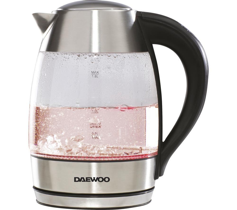 DAEWOO SDA1670 Jug Kettle - Black & Silver