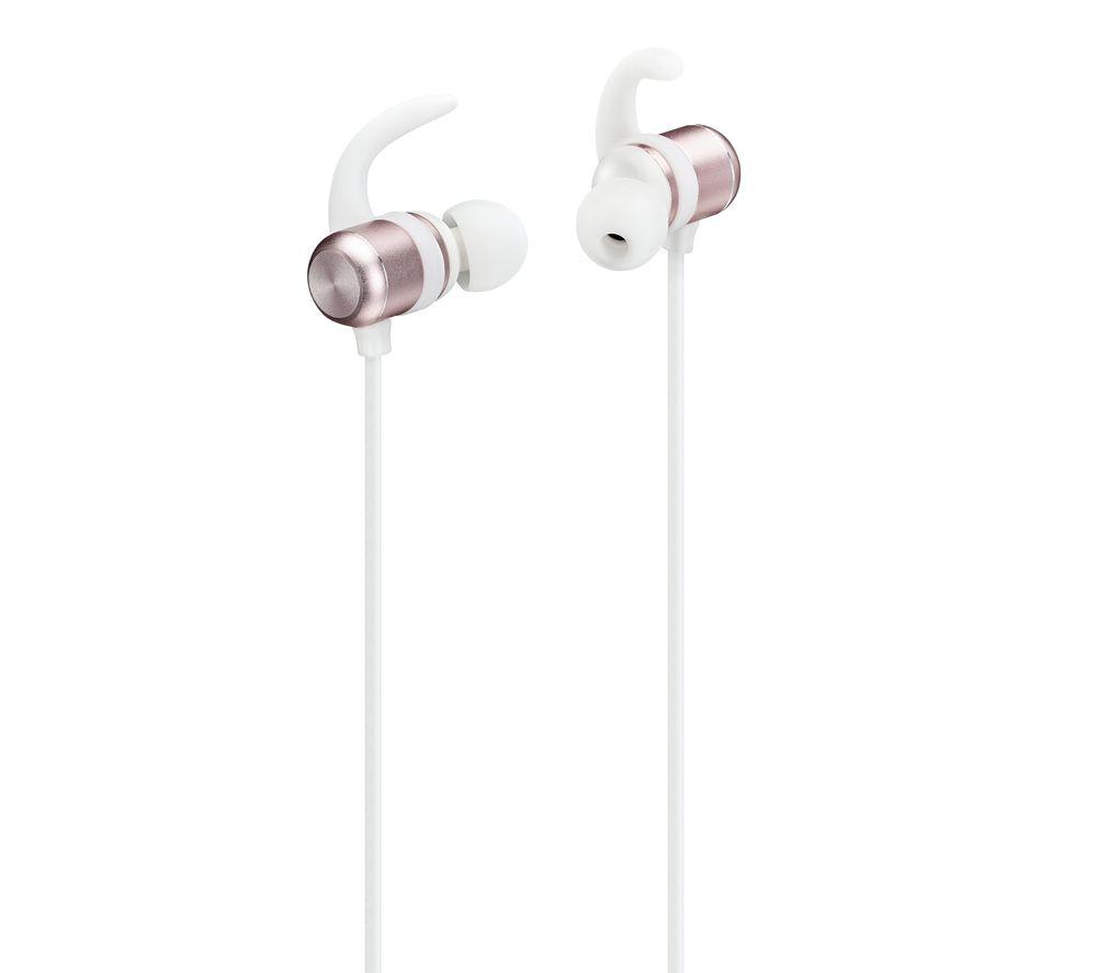 GOJI GTCIBTP21 Wireless Bluetooth Earphones - Rose Gold & White