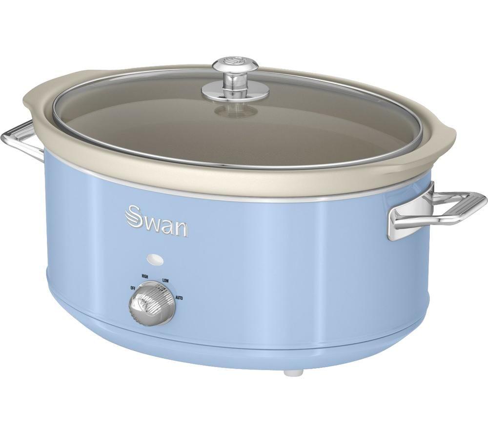 SWAN Retro SF17031BLN Slow Cooker - Blue