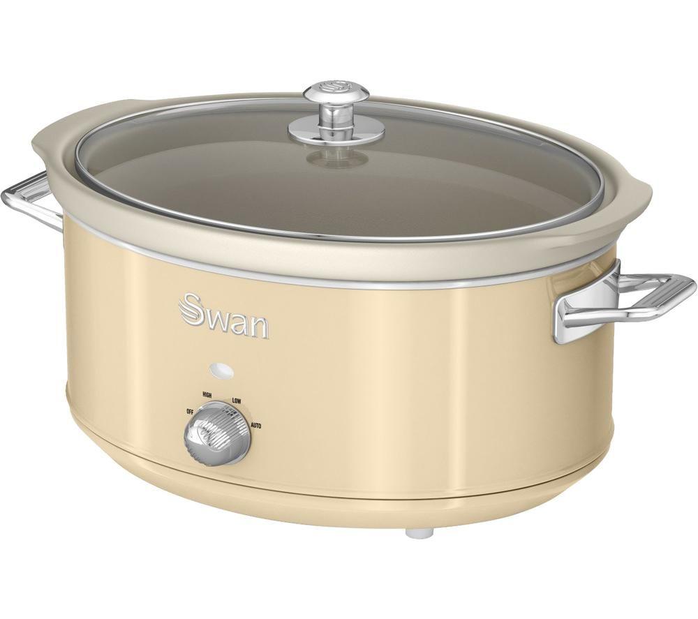 SWAN Retro SF17031CN Slow Cooker - Cream