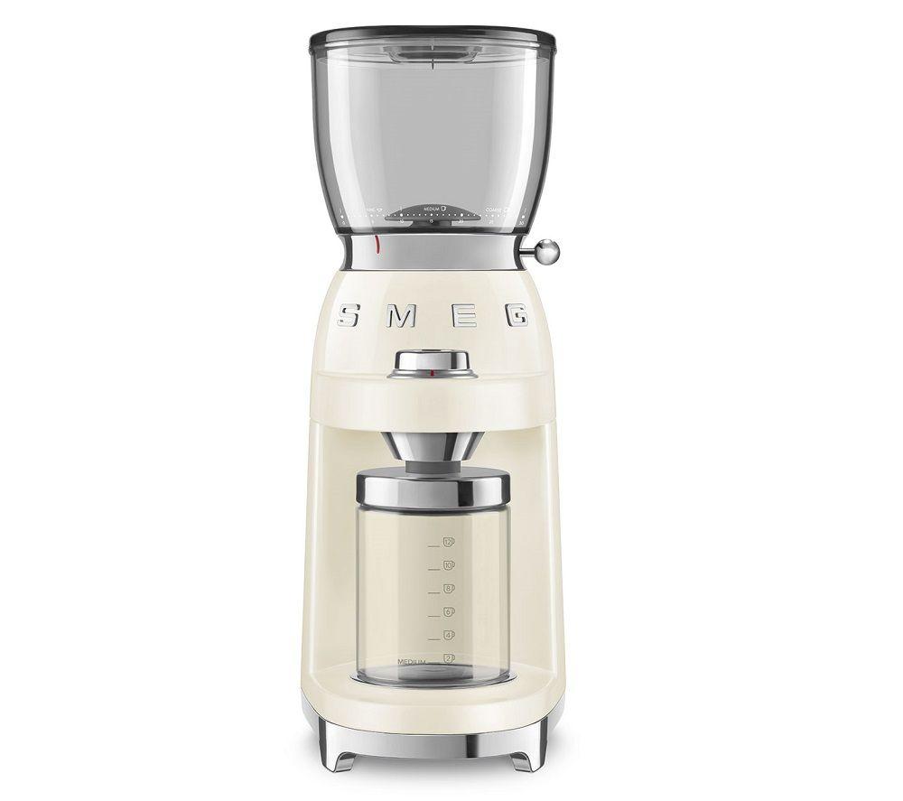 SMEG CGF01CRUK Electric Coffee Grinder - Cream