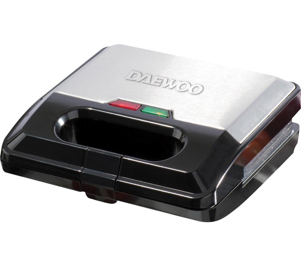 DAEWOO SDA1562 3-in-1 Sandwich Maker - Black & Silver