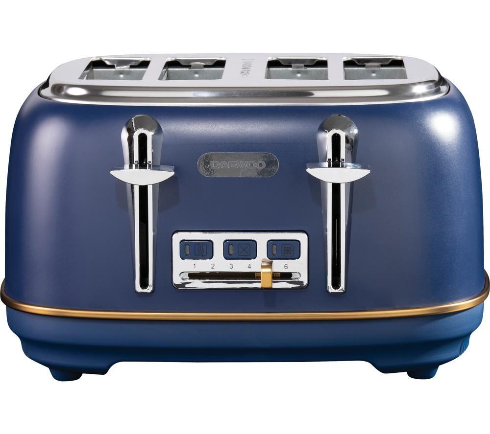 DAEWOO SDA1816 4-Slice Toaster - Blue