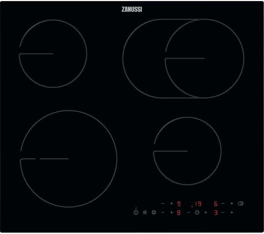 ZANUSSI OvalZone ZHRN643K Electric Ceramic Hob - Black