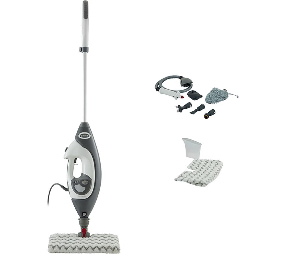 SHARK S6005UK Floor Mop & Lift-Away Handheld Steam Cleaner - Grey & White