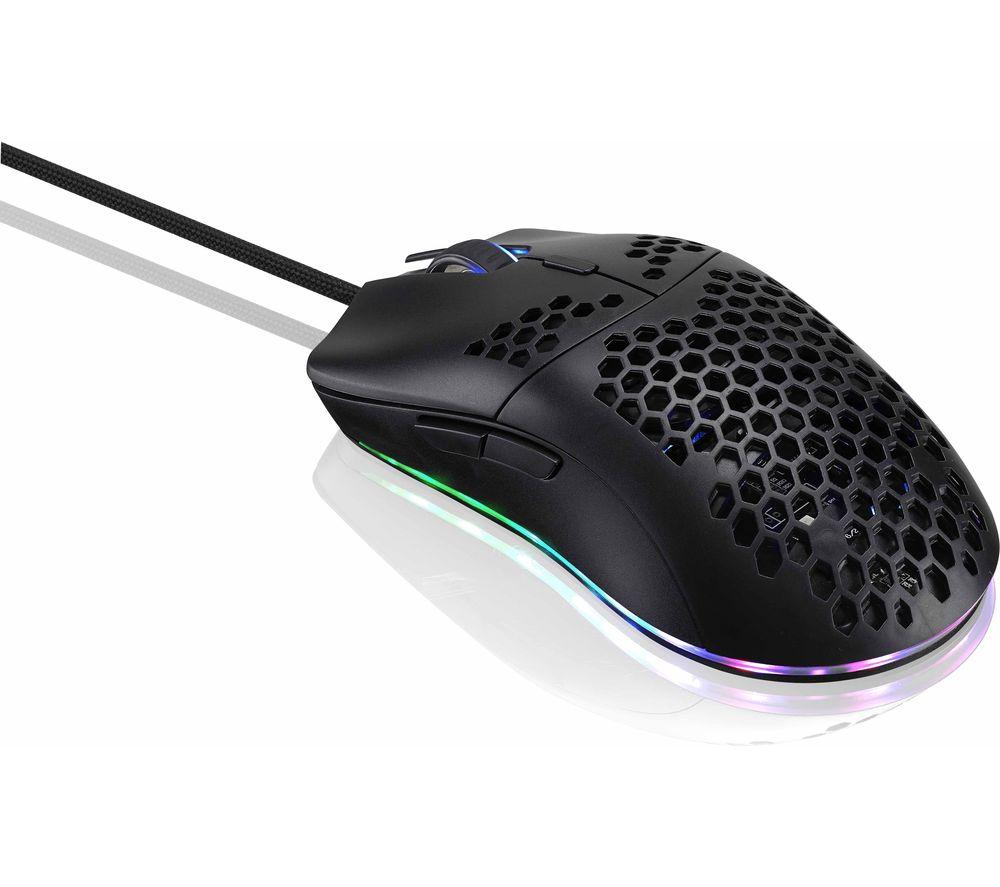 ADX M0620 Ultra Lightweight RGB Optical Gaming Mouse  Black