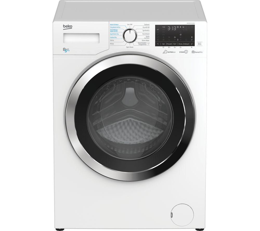 BEKO Ultrafast WDEX854044Q0W Bluetooth 8 kg Washer Dryer - White