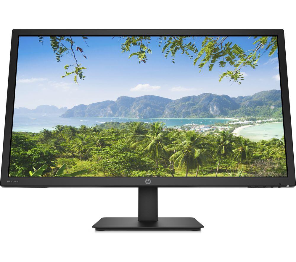 HP V28 4K Ultra HD 28inch TN LCD Monitor - Black