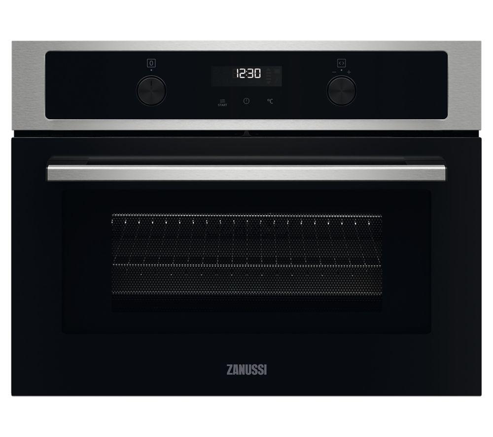 ZANUSSI ZVENM7X1 Compact Electric Built-in Combination Microwave - Black & Stainless Steel  Stainless Steel